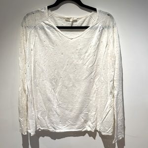 Distressed sweater